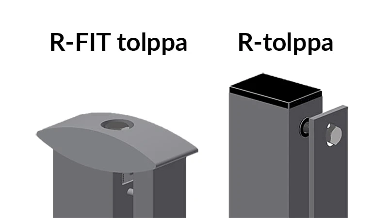 Pole options for the modular fences