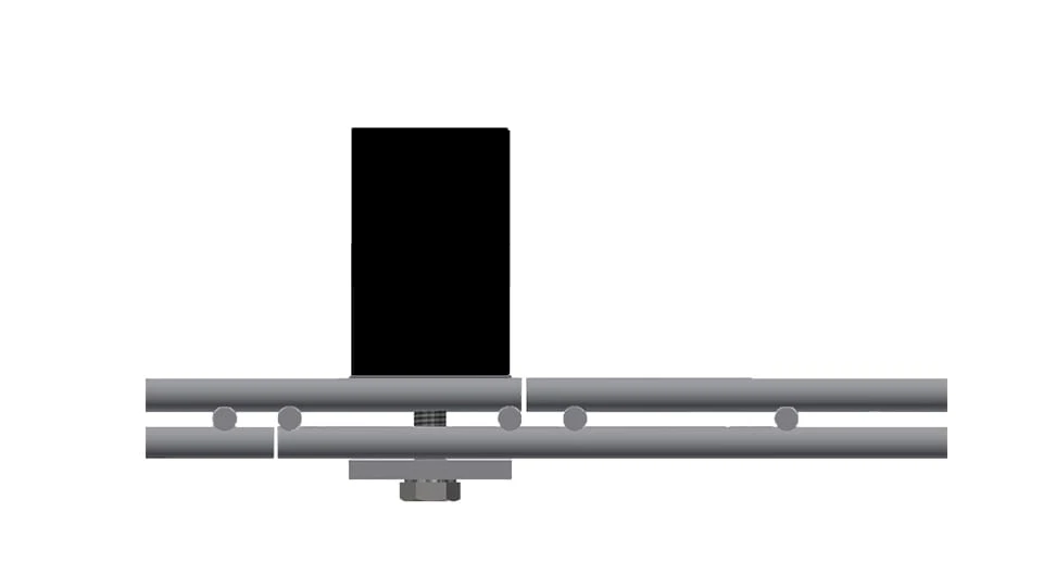 Installation of the modular fence elements